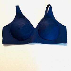 Knix - Revolution V Neck Wireless Bra - Deep Blue - Size XL